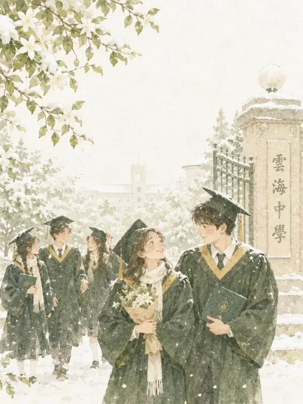 《毕业那天的初雪》封面 - 悟空智能推荐短剧站 校园青春短剧